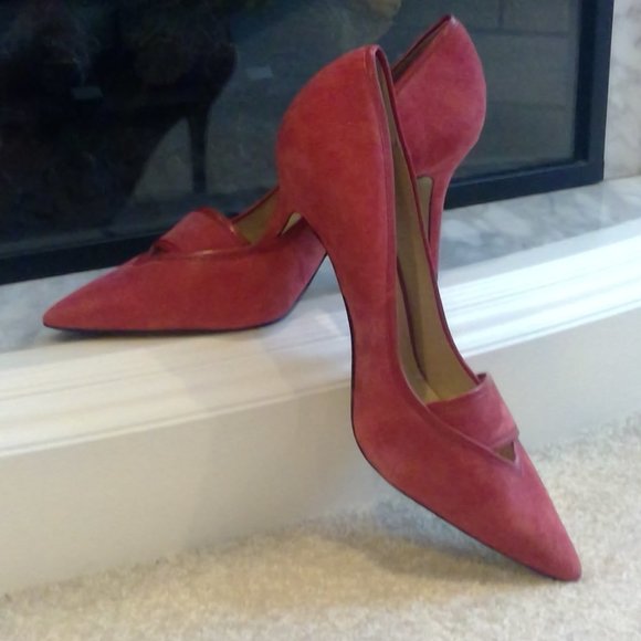 White House Black Market Shoes - White House Black Market Crimson Heels